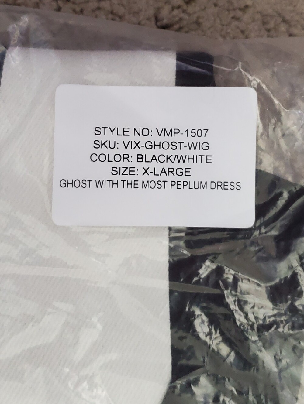 Vixen By Micheline Pitt Beetlejuice Ghost With The Most Dress, Size XL NWT - Picture 4 of 4